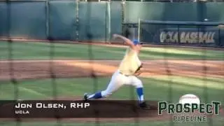 Jon Olsen, RHP, UCLA, Pitching Mechanics at 200 FPS