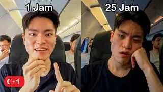 Aku nyoba naik pesawat 25 jam!