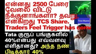 2500 பேரை வேலை விட்டு நீக்குனாங்களா? TCS share layoffs, aegislog share geship share datapattns share