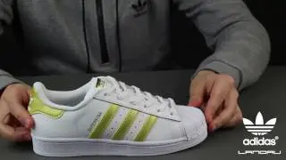 ADIDAS TRAINER JUNIOR SUPERSTAR WHITE GOLD METALLIC