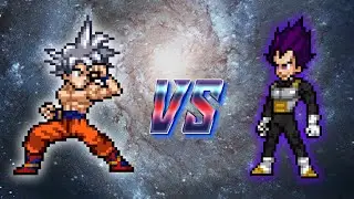 Goku MUI Vs Vegeta UE - Mugen Legendary OP Battle