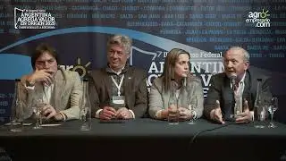 Lucas Magnano, Nicolas Pino, Andrea Sarnari y Carlos Castagnani - Mesa de Enlace |Agroempresario.com