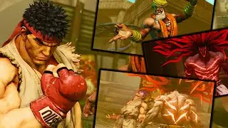 STREET FIGHTER V - Ryu VS Dhalsim - Dhalsim VS Necalli - General Story Part 2 - PS4 Pro [HD 1080p]