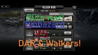 Season 2 Blitz War VS DAR & Walkers!| The Walking Dead Road To Survival