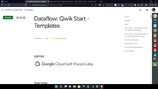 Dataflow: Qwik Start - Templates Lab solution || #GSP192 || Arcade Level 1 ||  Free Google Swags