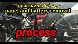 suzuki Gixxer 2020 panel and battery removal process #AUTOCREWRAPID