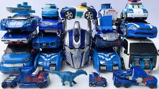Car OPTIMUS PRIME - Blue TRANSFORMERS Stopmotion: Train, Truck, Crane, DINO Toys
