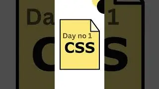 Day no 01 How to add CSS link to the html ?