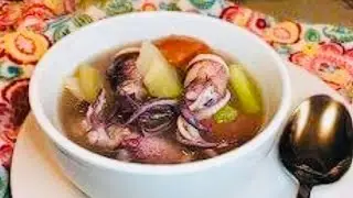 SINIGANG NA PUSIT/ SOUR SQUID SOUP recipe