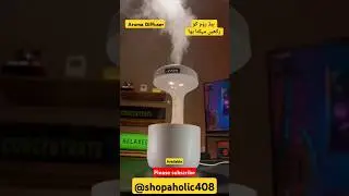 🌺Water Drop Backflow Aroma Diffuser,Bedroom Anti-Gravity Humidifier With Clock available #ytshorts