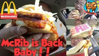 McDonald's McRib is BACK!!! | Nationwide Release for December 2020 | Carbang | Mukbang | Eating Show
