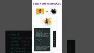 Splash Image Mask using Html CSS #cssshorts
