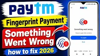 Paytm Fingerprint Payment Something Went Wrong | Paytm Something Went Wrong Problem