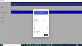Create your first table with API