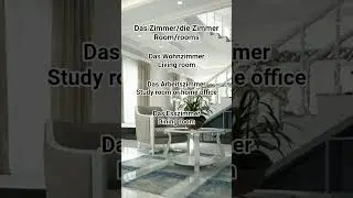 Das Haus (house) - Types of Rooms - Part 1 #learngerman #deutsch @ItsAllGerman