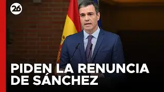 ESPAÑA | Piden la renuncia de Pedro Sánchez