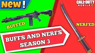 BUFFS AND NERFS IN SEASON 3 OF CODM | SEASON 3 RADIGAL RAIDS BUFF AND NERF #crazyyoutubercodm
