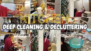 Small kitchen deep cleaning and decluttering| Kitchen Reset and redecorating| kitchen organisation