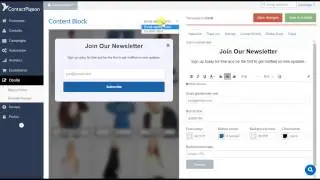 ContactPigeon - New Dynamic Pop Up Editor!