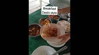 Enjoyed some delicious traditional Bangladeshi breakfast at Jol o Jongoler Kabbo