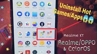 Realme XT: Uninstall/Remove Hot Games/Hot Apps in any Coloros Device😱