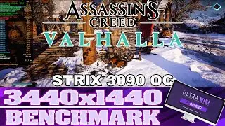 Assassin's Creed Valhalla | Benchmark | Strix 3090 OC | i9 9900k | Ultrawide 3440x1440