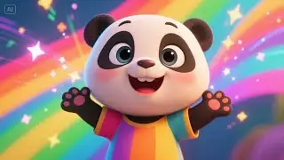 Baby Panda&rsquo;s Rainbow Ride | Fun Adventure Song for Kids | Colorful Journey Rhyme