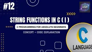 Strings in C Programming from basic | functions in strings Explained |Urdu Hindi |Beginner Friendly