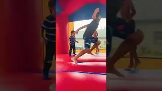 Fun BOUNCING in BOUNCY HOUSE #shorts #fun #bouncy #house #kids #viral #boy #funtime #boy #happy