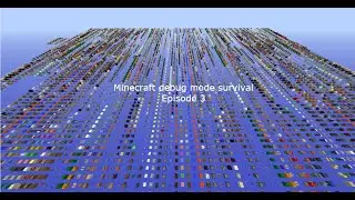 Minecraft debug world survival episode 3: Cobblestone generator! Woot!