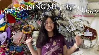 ORGANISING MY JEWELLERY! organise my maximalist jewellery, yapping and decluttering 