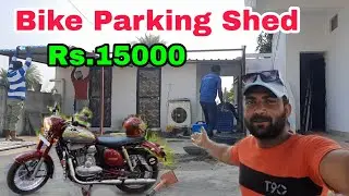 Bike Parking Shed Cheap and Best 👌|#jawa #dailyvlogs #bikelover