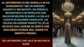 Al matrimonio di sua sorella mi ha sussurrato 