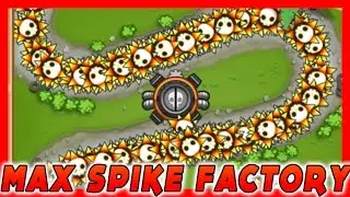 NEW 4-4 MAX Spike Factory MOD!! (4-4 Towers Mod) Bloons TD Battles / BTD Battles