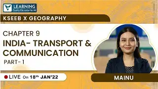 Class 10 | India - Transport and Communication |KSEEB| Social (Geography) | Vista's Learning | Mainu