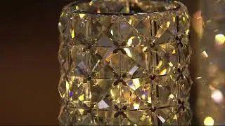 Illuminated Faceted Gem Hurricane with Microlights by Valerie on QVC