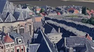 Aerial images of the city Nijmegen, thanks to google earth