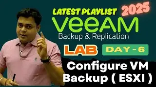 How to take backup of VMware ESXI Virtual Machine using Veeam Backup Software ! Class-6