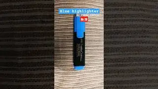Blue highlighter #fabercastell #art