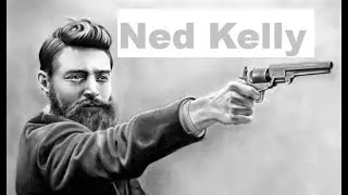 Ned Kelly at the gunfight in Glenrowan, Australia.