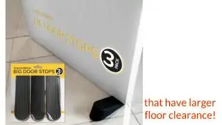 SuperiorMaker BIG Door Stop Works on All Surfaces to Keep Door Securely Open