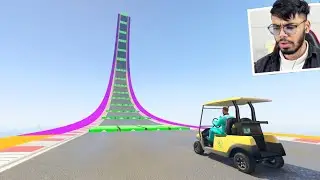 Subscriber Made Golf Cart 0.0008% HARDEST Parkour Race in GTA 5!