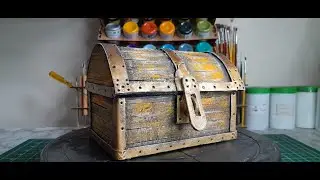 Baú para um tesouro - Arte com papelão - Artesanato