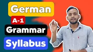 German A-1 Grammar Syllabus || German with Ajit #germanlanguage