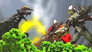 Return of Ultraman 50th Anniversary: Ultraman X & Jack vs Black King | Stop Motion | LJPL Animation