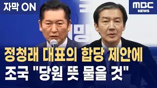 [자막] 정청래의 합당 제안에 '공당의 절차'로 응답한 조국
