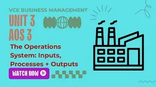 The Operations System: Inputs, Processes & Outputs | VCE Business Management Unit 3 AOS 3