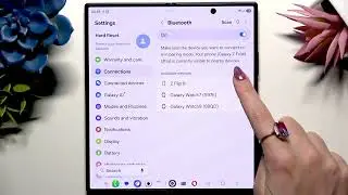 SAMSUNG Galaxy Z Fold 8 – How to Connect Using Bluetooth