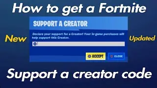 How to get a Fortnite support a Creator Code (New Updated) |Fully Explained|