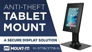 Full Motion iPad Security Stand, Locking Kiosk Tablet Holder (MI-3771)